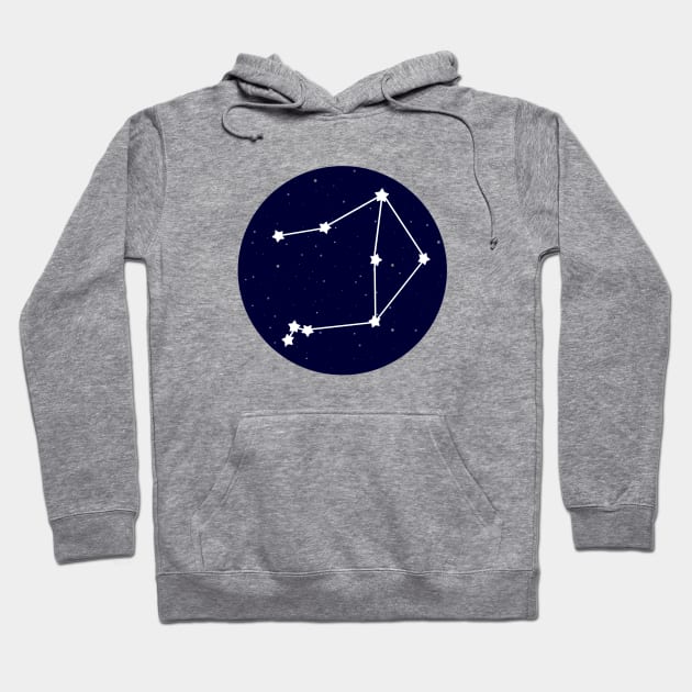 Libra Zodiac Constellation Hoodie by lulubee